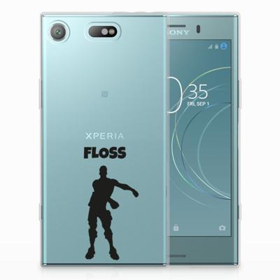 Sony Xperia XZ1 Compact Telefoonhoesje met Naam Floss Sony Xperia XZ1 Compact Telefoonhoesje met Naam Floss