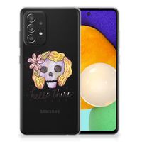 Silicone Back Case Samsung Galaxy A52 (5G/4G) Boho Skull - thumbnail