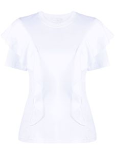 Chloé t-shirt à volants - Blanc