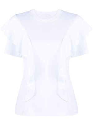 Chloé t-shirt à volants - Blanc