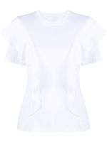 Chloé t-shirt à volants - Blanc