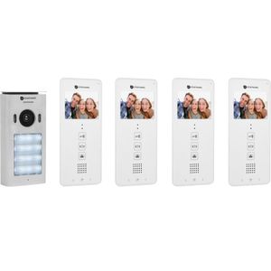 DIC-22142 Video intercom systeem voor 4 appartementen Deurintercom