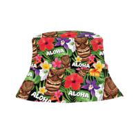 Verkleed hoedje voor Tropical Hawaii party - Summer/jungle print - volwassenen - Carnaval/thema fees