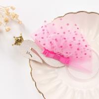 2 PC'S Fashion Princess Swan hoofdtooi Kids Hair clips haarspelden (koraal rood)