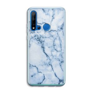 Blauw marmer: Huawei P20 Lite (2019) Transparant Hoesje
