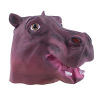 Funny Fashion Dierenmasker/verkleed masker - Nijlpaard - latex - volwassenen - Verkleedmaskers