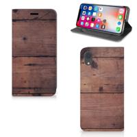 Apple iPhone Xr Book | Wallet Case | Old Wood