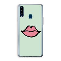 Kusje: Samsung Galaxy A20s Transparant Hoesje