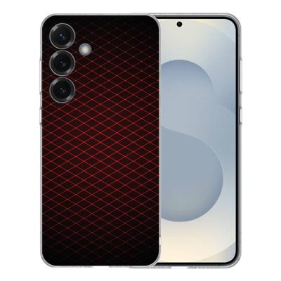 TPU Hoesje Samsung Galaxy S25 - Geruit Rood Backcover