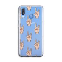Rock: Samsung Galaxy A40 Transparant Hoesje