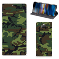 Sony Xperia 10 Plus | Hoesje met Magneet | Army Dark
