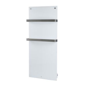 Eurom Sani 600 Comfort Infraroodpaneel badkamer 115x46.5cm Wifi 600watt Glas Wit 350333