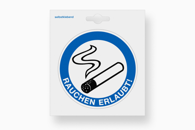 Metafranc Sticker 110X110 Roken Toegestaan - WU0512190