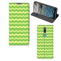 Nokia 2.4 | Hoesje met Magneet | Waves Green