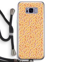 Camouflage: Samsung Galaxy S8 Transparant Hoesje met koord