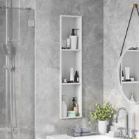 Douche Niche Wit 90 x 20 x 9.5 cm Roestvrij staal