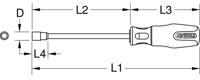 KS TOOLS Ks-tools schroevendraaier "ergotorquemax"