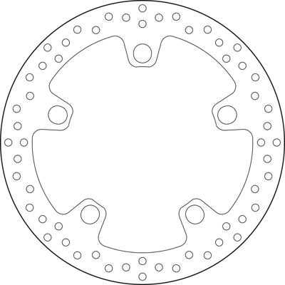 BREMBO Serie Oro remschijf, remschijven voor de moto, vast 68B407N0