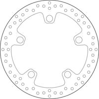 BREMBO Serie Oro remschijf, remschijven voor de moto, vast 68B407N0