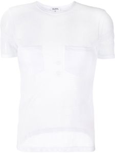 Filippa K t-shirt en coton à poche en résille - Blanc