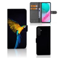 Samsung Galaxy M54 | Telefoonhoesje | Met pasjeshouder | Papegaai