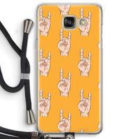 Rock: Samsung Galaxy A5 (2016) Transparant Hoesje met koord