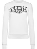 Philipp Plein sweat à logo strassé - Blanc - thumbnail