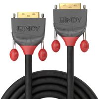 Lindy 36220 0.5m DVI-D DVI-D Grijs DVI kabel - thumbnail