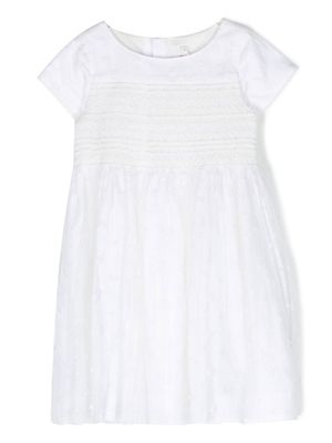 Bonpoint robe plissée à fronces - Blanc