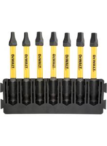 DeWalt Accessoires Bitset | Houder + IMPACT Torsion | 57 mm | SQ1 x2, SQ2 x3, SQ3 x2 - DT70824-QZ