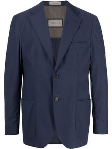 Corneliani blazer à simple boutonnage - Bleu