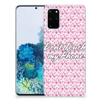 Samsung Galaxy S20 Plus Silicone-hoesje Flowers Pink DTMP