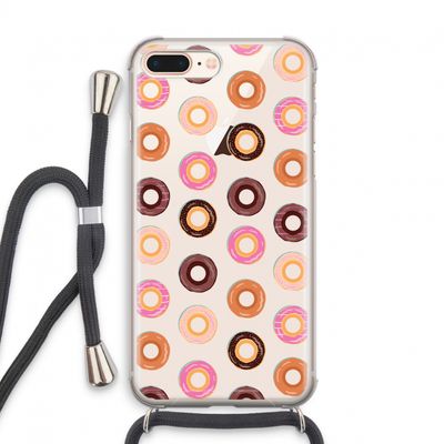 Donuts: iPhone 7 PLUS Transparant Hoesje met koord