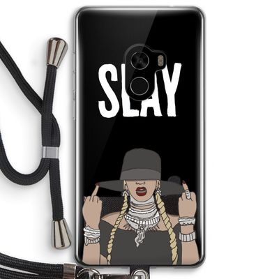 Slay All Day: Xiaomi Mi Mix 2 Transparant Hoesje met koord