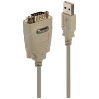 LINDY USB 1.1, Serieel Converter [1x USB 1.1 stekker A - 1x Serieel 9-polig] USB to Serial Converter 1.00 m