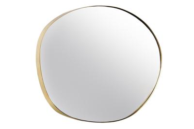 Wandspiegel NOEMI 70cm asymmetrisch ijzer goud - 43820
