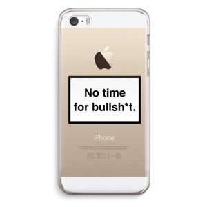 No time: iPhone 5 / 5S / SE Transparant Hoesje