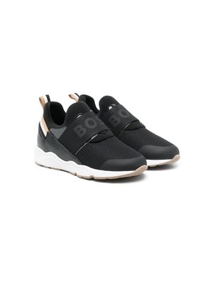 BOSS Kidswear chaussures de skate à logo imprimé - Noir