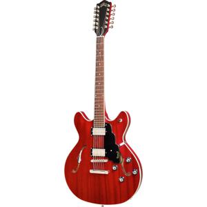 Guild Newark St. Collection Starfire I-12 Cherry Red 12-snarige semi-akoestische gitaar