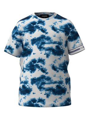 Dsquared2 Kids T-shirt met abstracte print - Wit