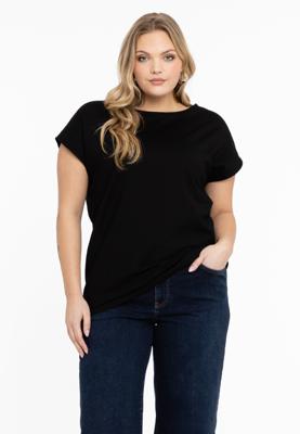 Yoek T-shirt kapmouwen wijd | Zwart | Maat 58/60