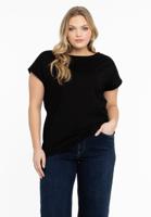 Yoek T-shirt kapmouwen wijd | Zwart | Maat 50/52