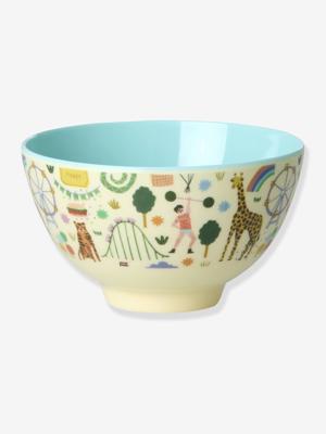 Melamine kinderkom FUN FAIR MINT 300 ml rice mintgroen