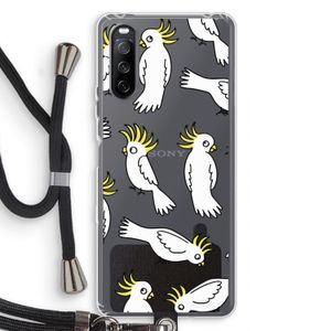 Papegaai: Sony Sony Xperia 10 III Transparant Hoesje met koord
