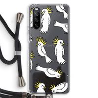 Papegaai: Sony Sony Xperia 10 III Transparant Hoesje met koord