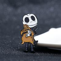 nacht voor Kerstmis emaille pin - creatieve schattige jack sally cadeaus voor fans cartoon pin voor kleding rugzak tas hoed collectie Lightinthebox - thumbnail