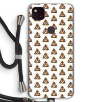 Poop emoji: Pixel 4a 5G Transparant Hoesje met koord