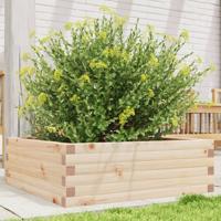 VidaXL Plantenbak 70x70x23 cm massief grenenhout