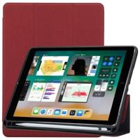 Doek textuur patroon horizontale Flip lederen case voor iPad Pro 10 5 inch met drie-vouwen houder & pen sleuven (rood)