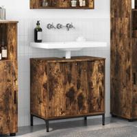 Badkamertenk te kast Gerookt eiken 60,5 x 33,5 x 61 cm